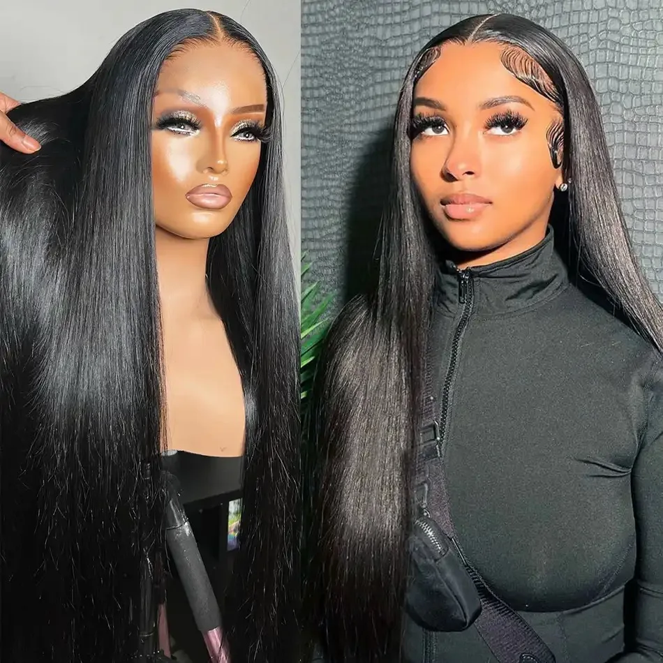 Straight 13x6 HD Lace Frontal Wigs Human Hair 13x4 Transparent Lace Front Human Hair Wigs Brazilian 4x4 Glueless Wigs Human Hair