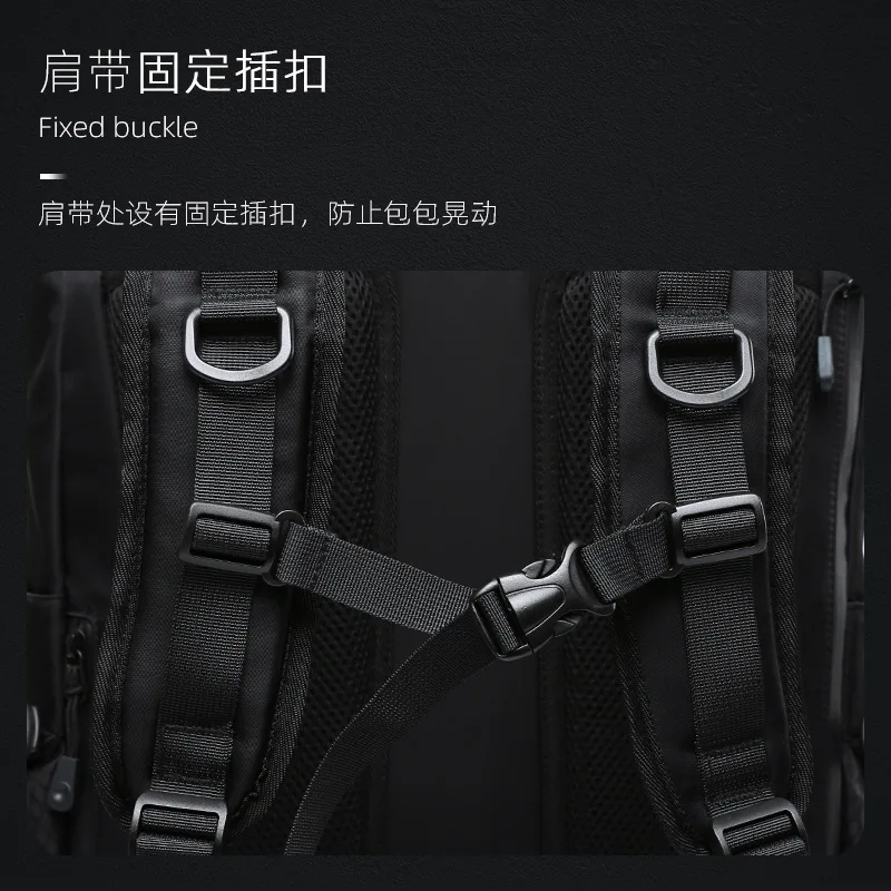 New travel multifunctional ultra large capacity hiking computer bag, fashionable Oxford spinning backpack, urban trend backpack