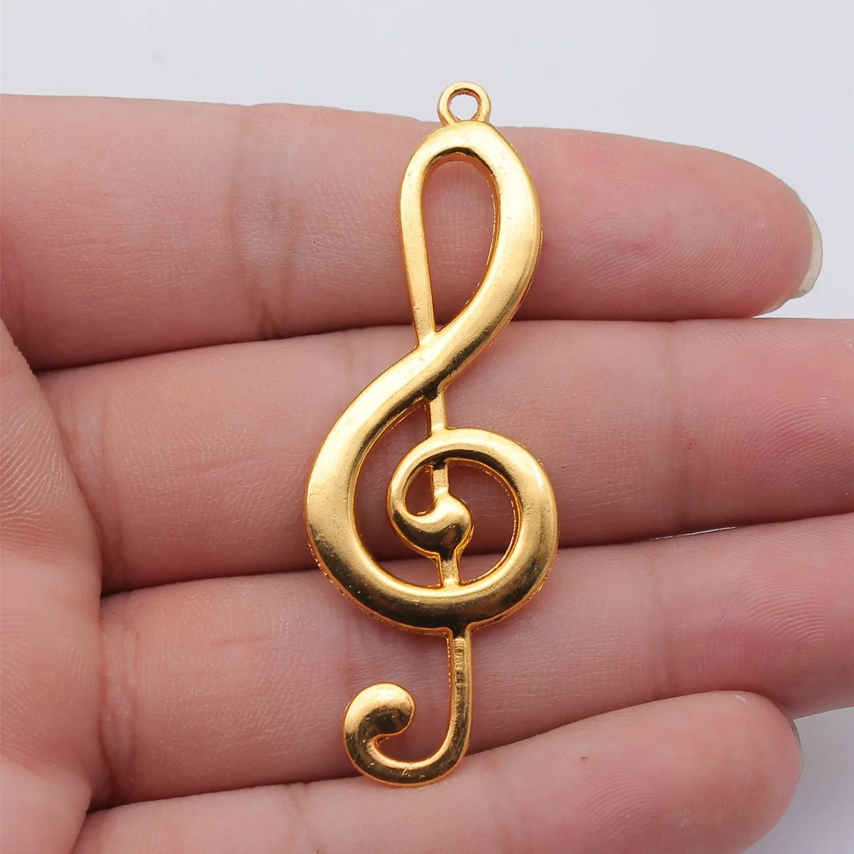 2pcs 61x22mm 6 Colors Muscial Note Treble Charms Zinc Alloy DIY Handmade Jewelry Making Accessories
