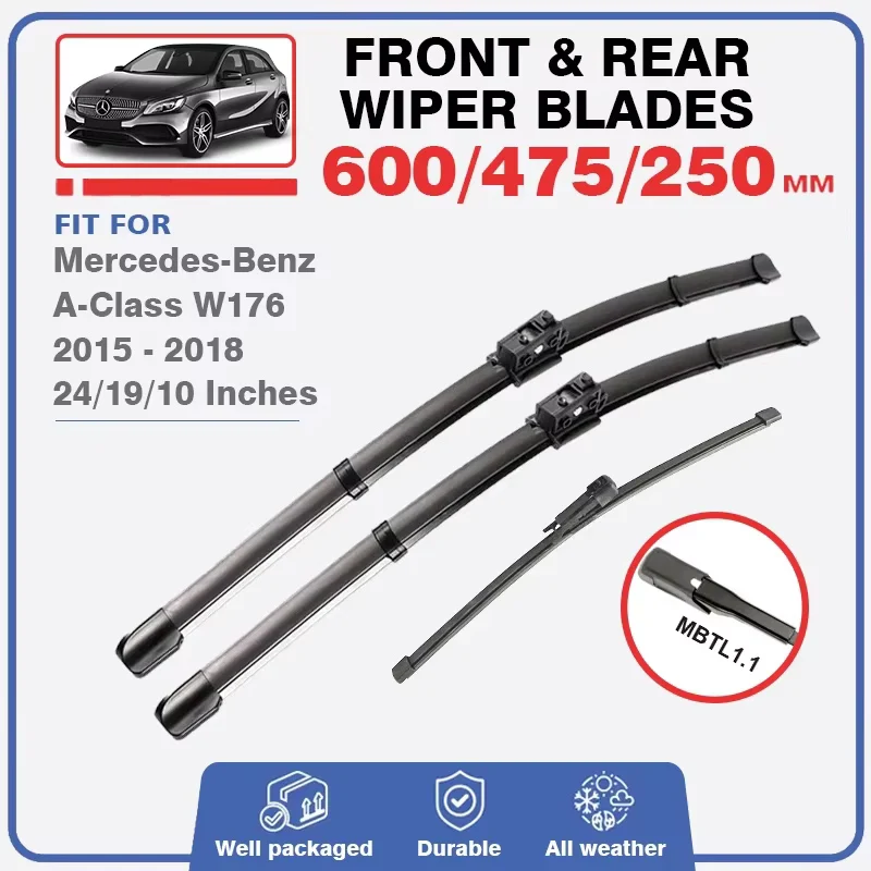 

Car Wiper Blades for Mercedes Benz A Class W176 2015 2016 2017 2018 A Klasse A160 A200 A180 A45 Accessories Windshield Window