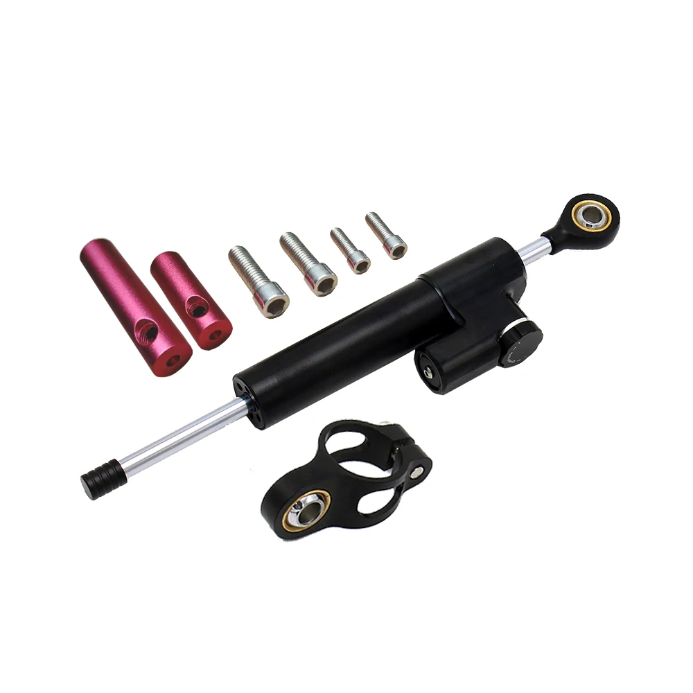 CNC Carbon Faser Stabilisator Lenkung Dämpfer Einstellbare Elektrische Roller Lenkung Dämpfer Halterung Unterstützung Kit Für Inxing V5 – Detail 9
