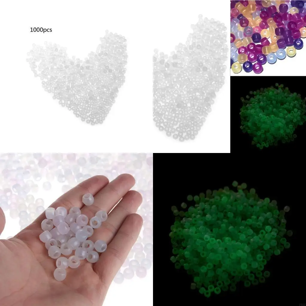 195C Color Changing Beads UV Acrylic Luminous Glow Spacer DIY