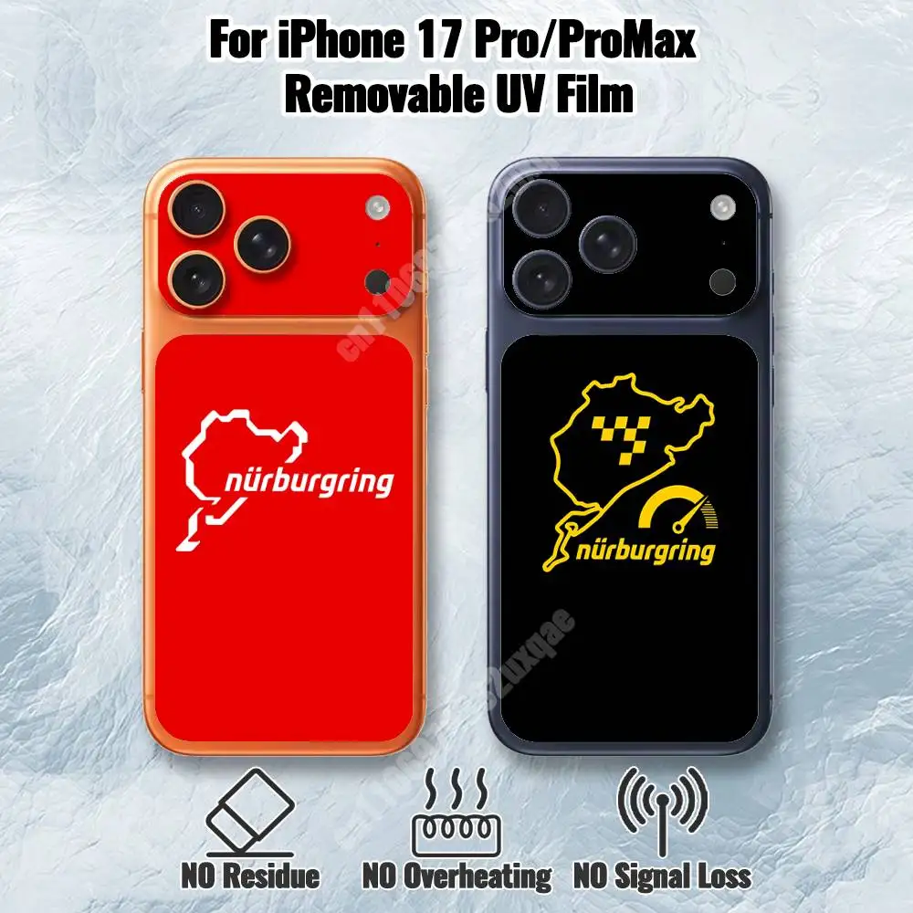 Nurburgring Racing Circuit Removable UV Film for iPhone 17 Pro 17 ProMax HD Back Sticker