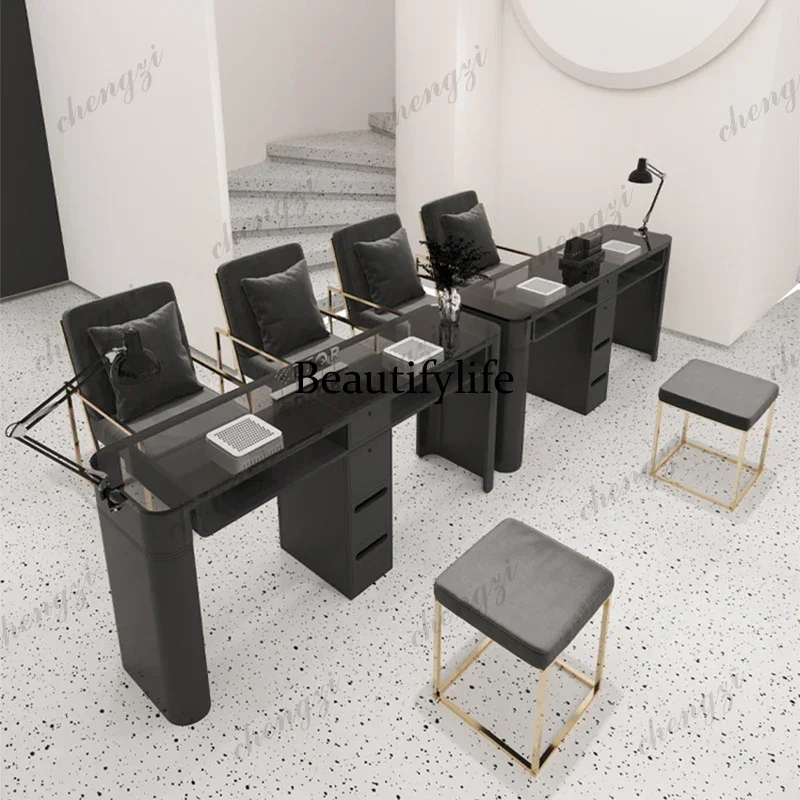 TTT Luxury Manicure Nail Table Professional Women Modern Beauty Nail Table Dressing Women Tavolo Manicure Salon Furniture