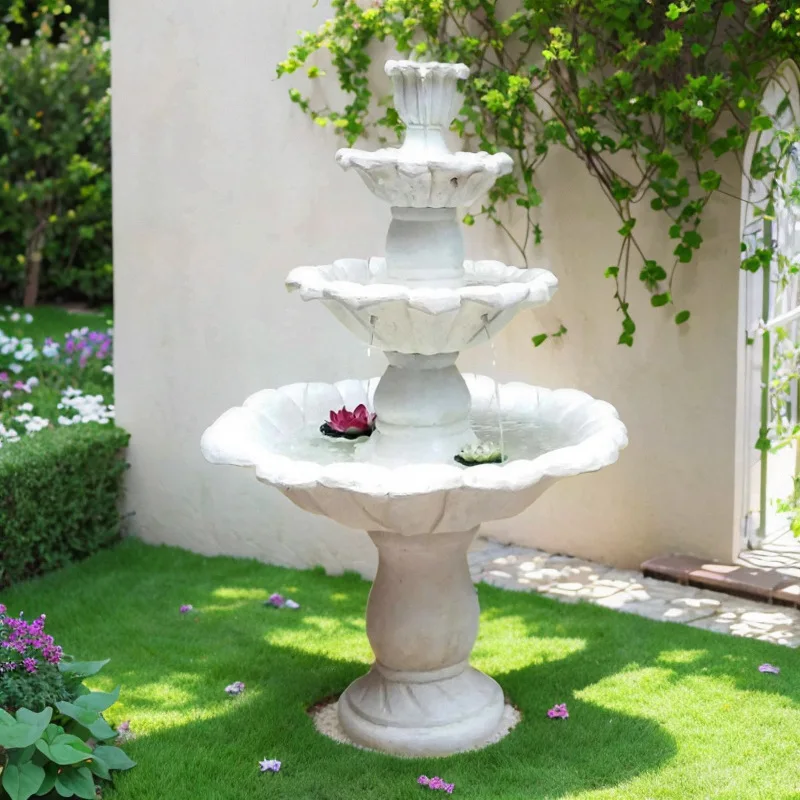 Outdoor courtyard garden European water fountain fish pond fountain landscaping decoration wedding landscape wishing pool orname