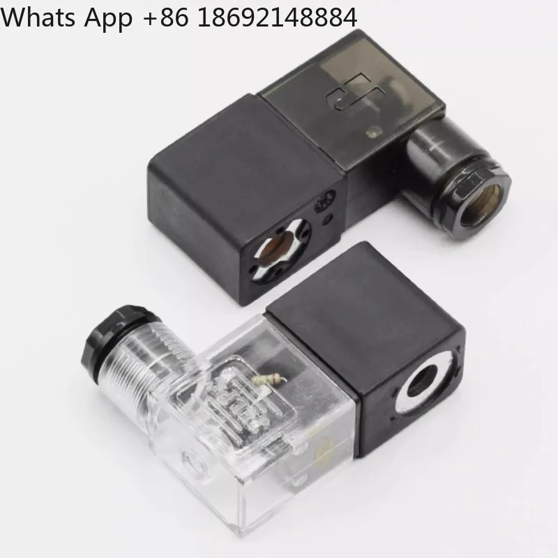 

AC220V solenoid valve coil DC24V with wire 4V210-08 with lamp control valve 4v210