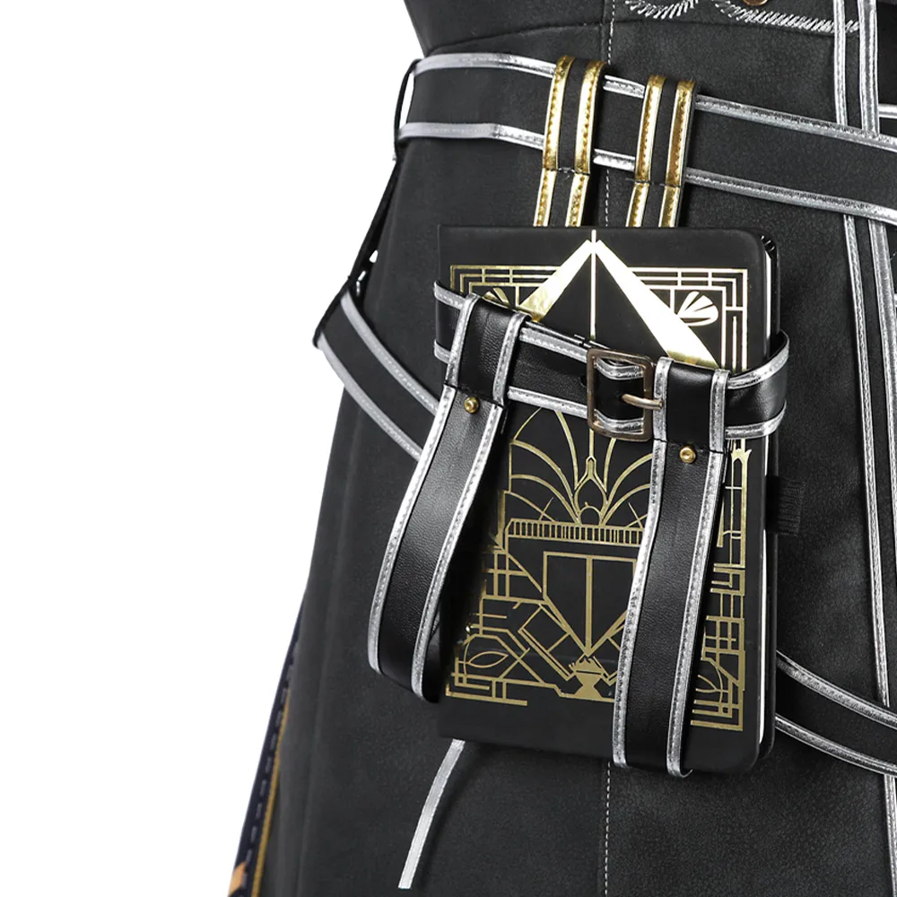 زي لون النسائي التأثيري أزياء كلير لعبة غامضة معطف تنكر السراويل ملابس الهالوين كرنفال حفلة فانتازيا بدلة الكبار