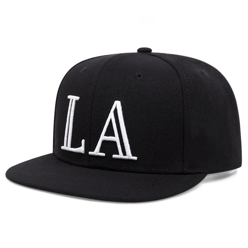 2024 New Double La Letter Line Simple and Unique Style Men's Flat Edge Versatile Casual Retro Baseball Hat