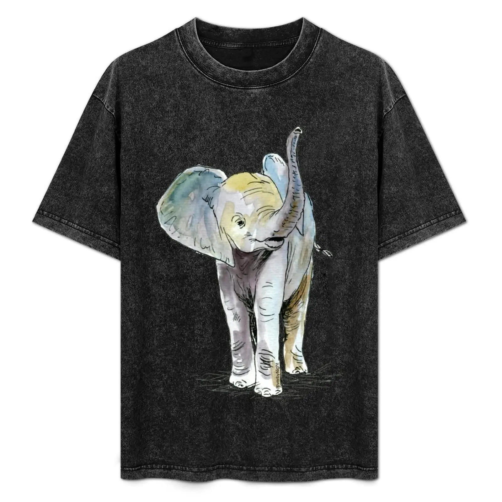 

Baby Elephant T-Shirt vintage clothes customizeds quick drying oversized graphic tee cotton t shirt men