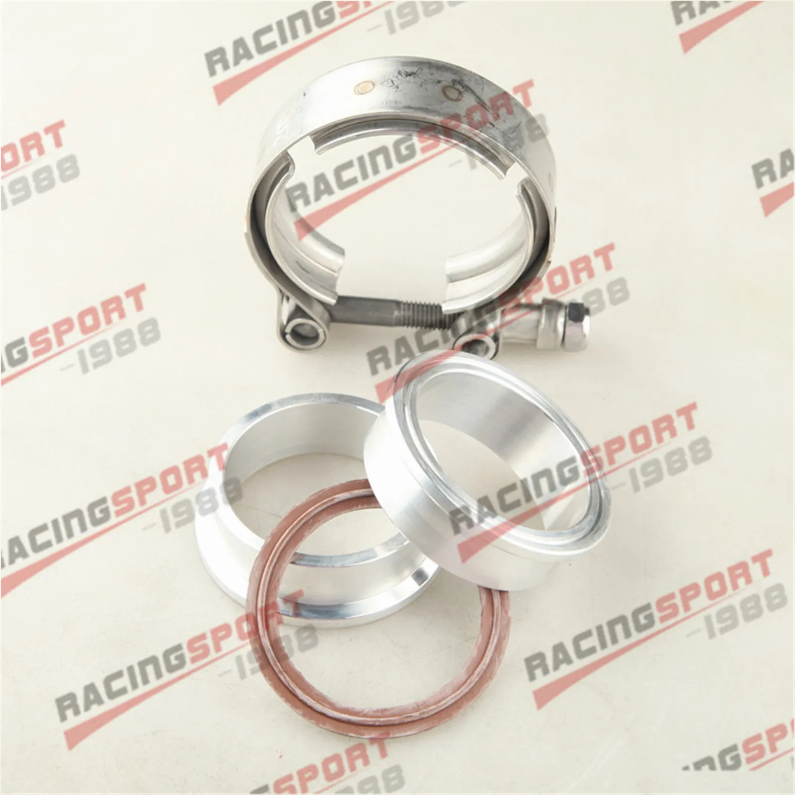 4/3.5/3/2.75/2.5/2.25/2/1.75/1.5 inch V-Band V Band Clamp Aluminum Flange Flanges Turbo Intercooler Piping Kit