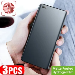 3Pcs Matte Hydrogel Film For Honor 30 30S 50 60 70 80 SE 90 GT 100 200 Smart Lite 300 Pro Plus Ultra Soft TPU Screen Protector