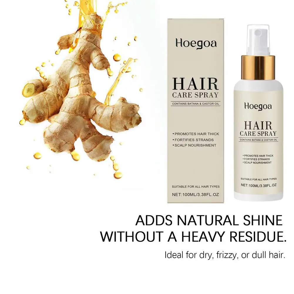 

Ginger Hair Care Essential Oil Spray Nourishing Scalp Hair Follicles Prevents Dry Split Hair Gentle Refresh Control Oil