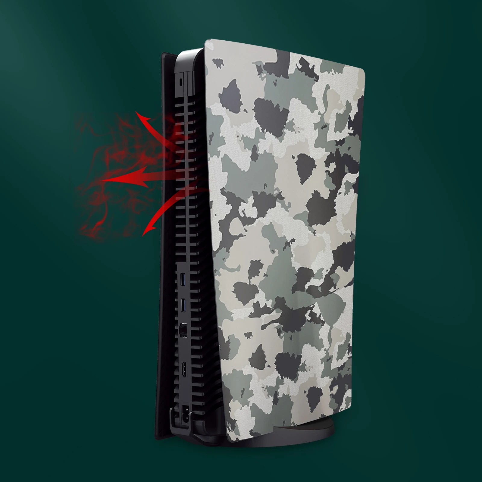 New Camouflage Color Skin Cover Shell ABS Plastic Faceplate Replacement Plate For PS5 Console Camouflage Series