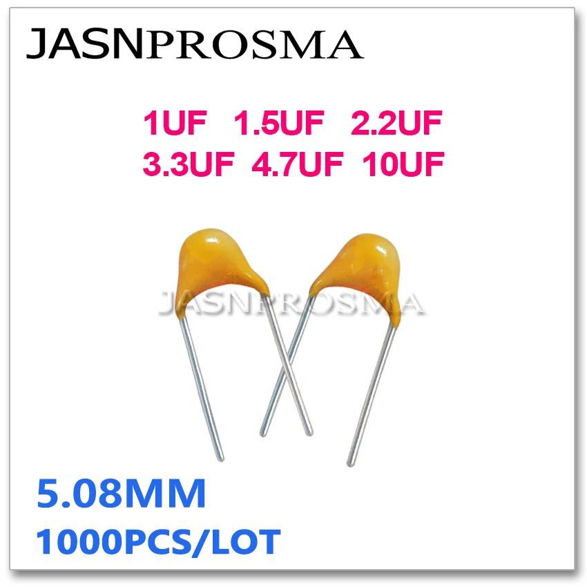 

JASNPROSMA CT4 5,08 мм Монолитный керамический конденсатор 1000 шт. 50 В 1 мкФ 1,5 мкФ 2,2 мкФ 3,3 мкФ 4,7 мкФ 10 мкФ 10% К 20% M 105 225 335 475 106
