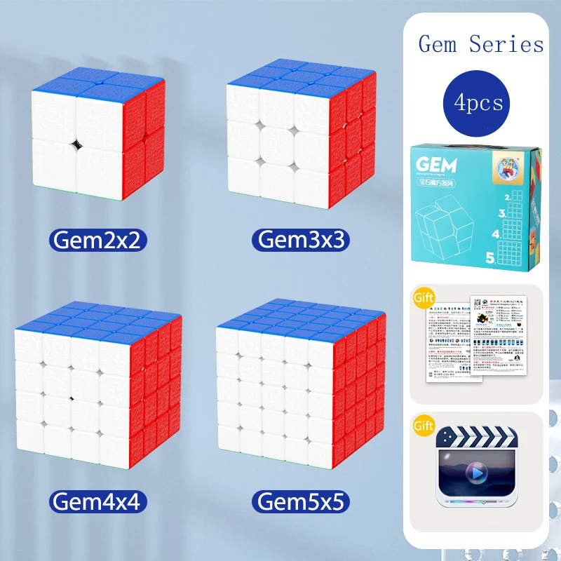 

SENGSO 2X2 3X3 4X4 5X5 Special-Shaped Stickerless Magic Cube Smooth Rotation Profession Puzzle High Quality Kid's Fidget Toys