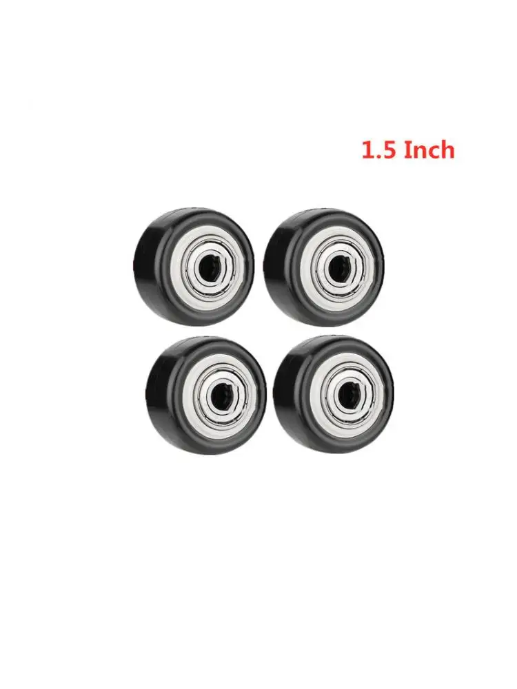 

4 Pcs/Lot 1.5 Inch Black Single Caster PVC Gold Diamond Wheel Wear-Resistant Silent Universal Accessories Pulley