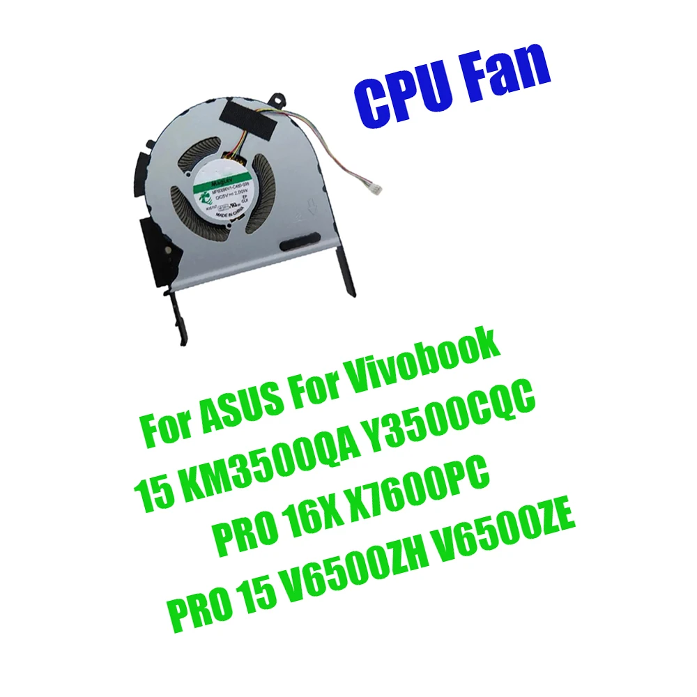 Für ASUS Für Vivobook 15 KM3500QA Y3500CQC PRO 15 V6500ZH V6500ZE PRO 16X X7600PC DC5V Ersatz-Laptop-CPU-Lüfter