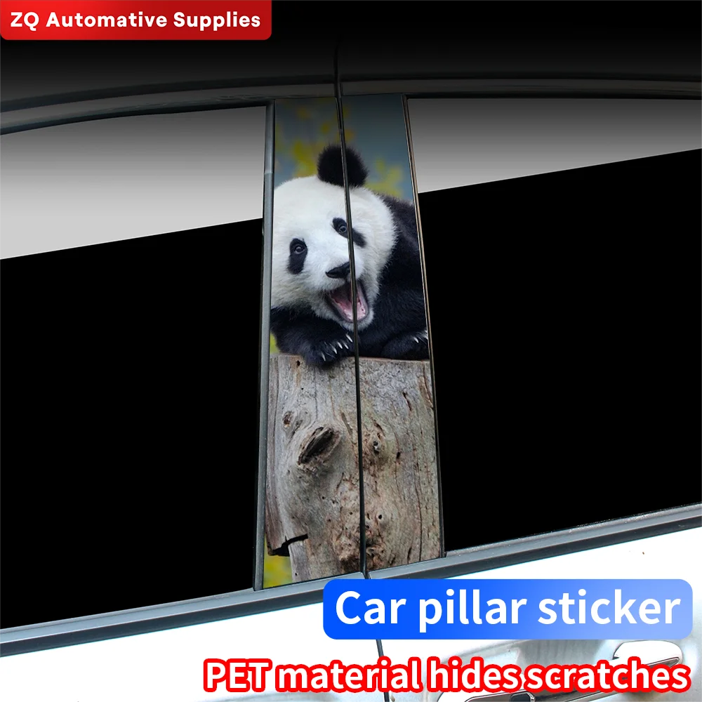 

Panda Car Stickers Waterproof DIY Auto B-pillar Protective Decoration Cover Scratches Universal Vehicle Decals Accessories