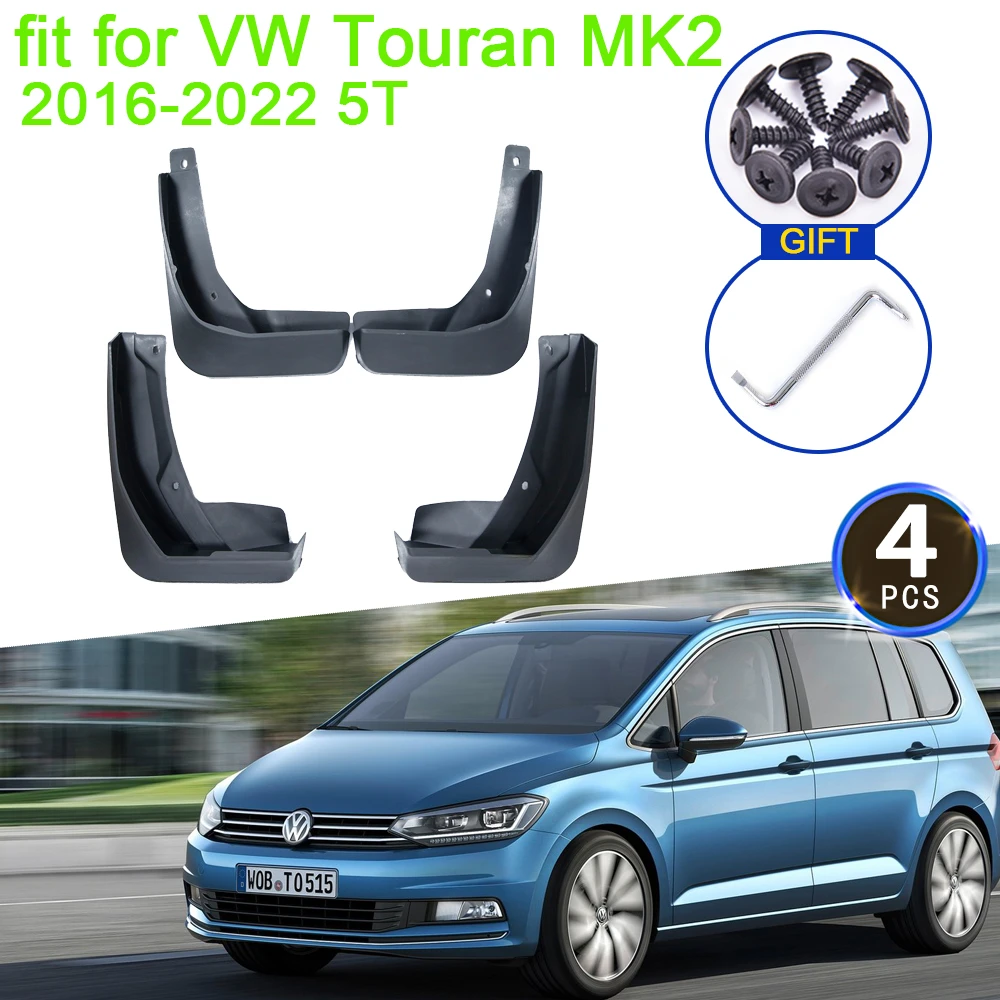 for Volkswagen VW Touran MK2 2016 2017 2018 2019 2020 2021 2022 5T Mudguards Fender Mud Flaps Guard Splash Mudflaps Accessories