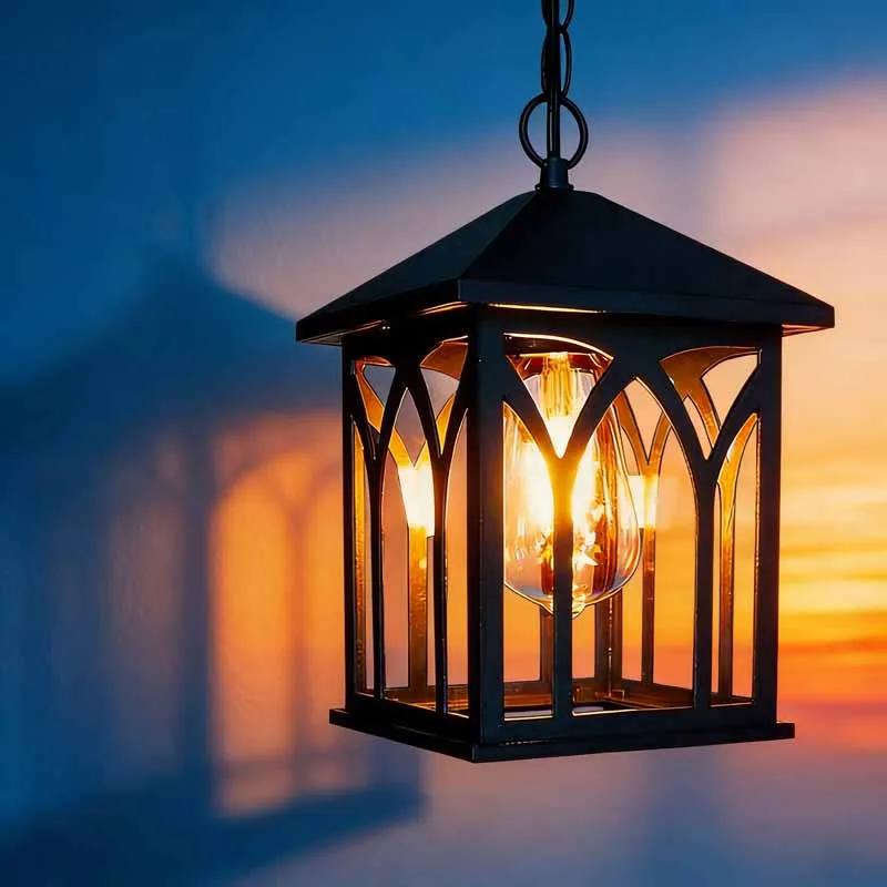 Pendant Light Outdoor Retro Villages Chandelier Balcony Corridors Light  Home balcony courtyard chandelier  Home pendant Lamp