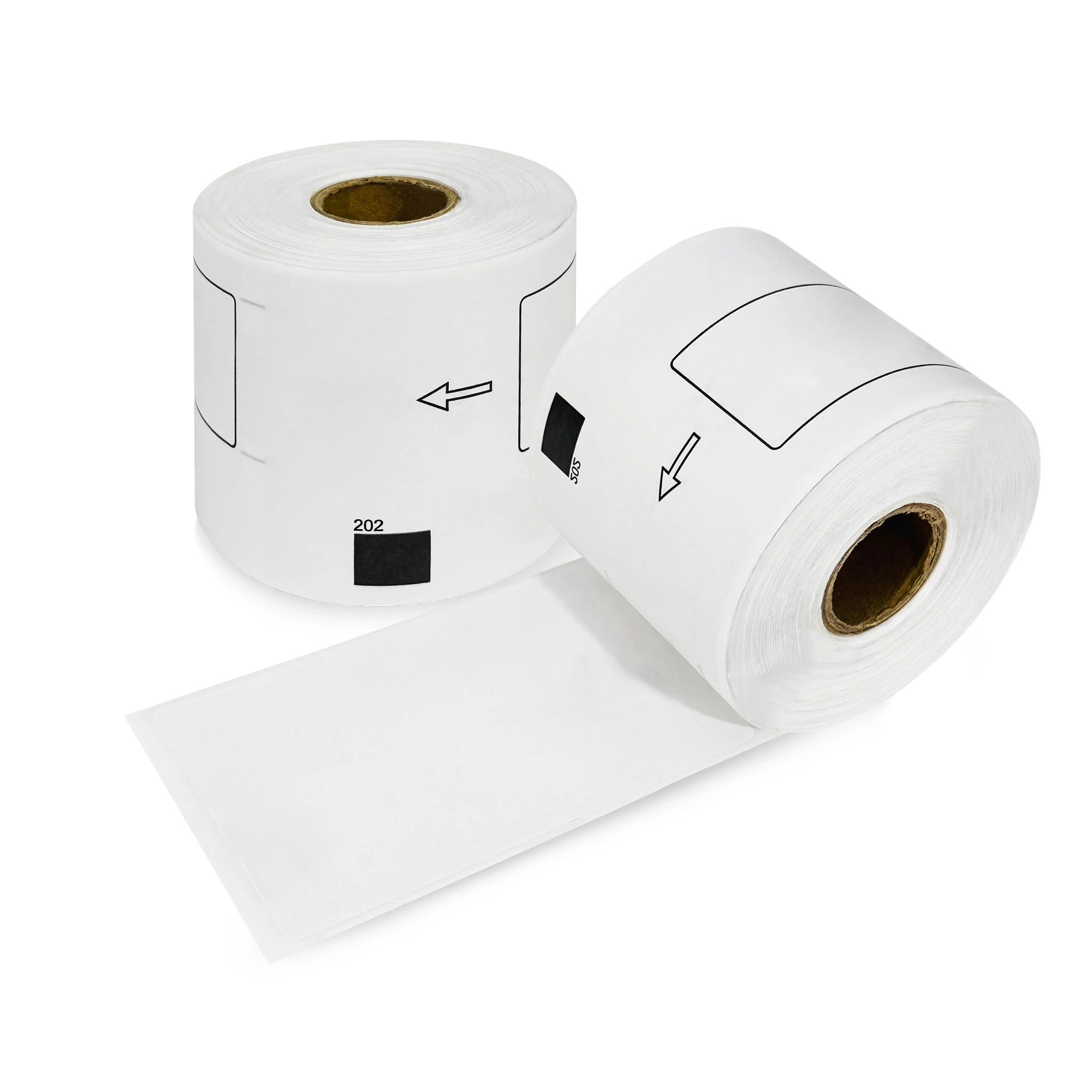 Brother Compatible DK-11202 60x100mm 300 labels per roll Thermal Shipping Label for QL700/800 Printer (Without label holder)