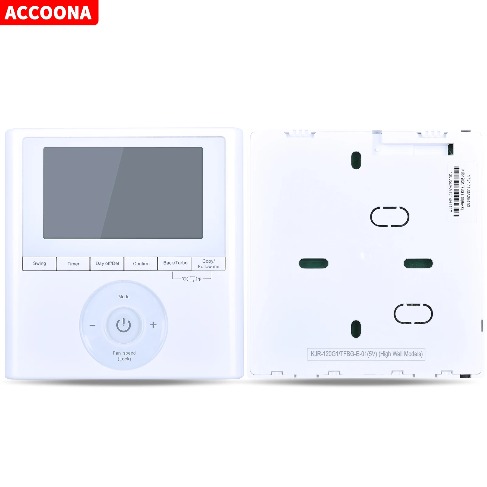 

New KJR-120G1 TFBG-E-01 Remote Control For Midea Wired Wall Air Conditioner