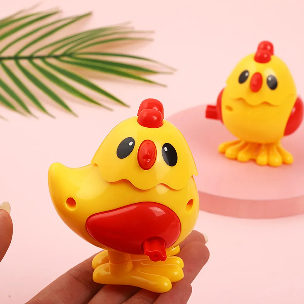 6個入りゼンマイ仕掛けチキン、面白い歩くおもちゃ、子供向けギフト、パーティー、誕生日プレゼント、小型チキンおもちゃ