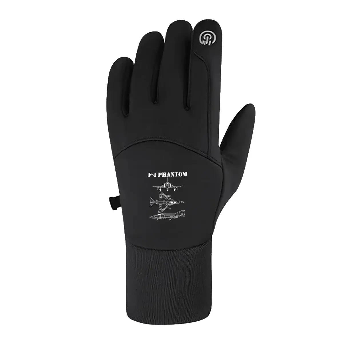 F - 4 Guantes cálidos multiusos Phantom Jet para ciclismo, esquí, actividades diarias
