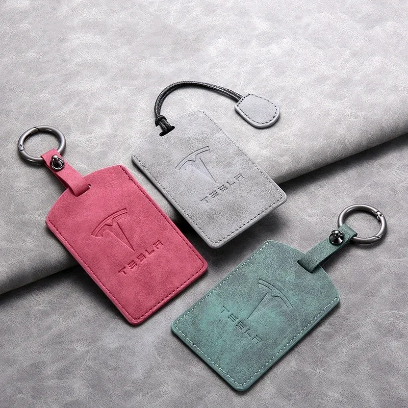Car Smart Remote Key Card Cover Case Key Bag Shell Holder Protection For Tesla Model Y Model 3 2020 Keychain Styling Accessories