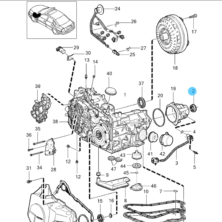 9445681 Camshaft Driveshaft Half Shaft Oil Seal For Volvo S80 XC90 Manual Transmission Oil Pump Sealing Ring Car Accessories