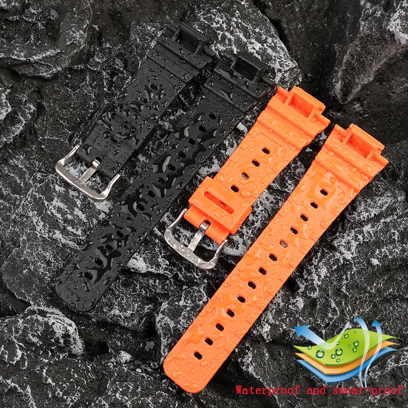 카시오 소형 블록 시계 밴드, 방수 송진 실리콘 시계 스트랩, DW5600/5610 GWB5600 시리즈에 적합, 16mm