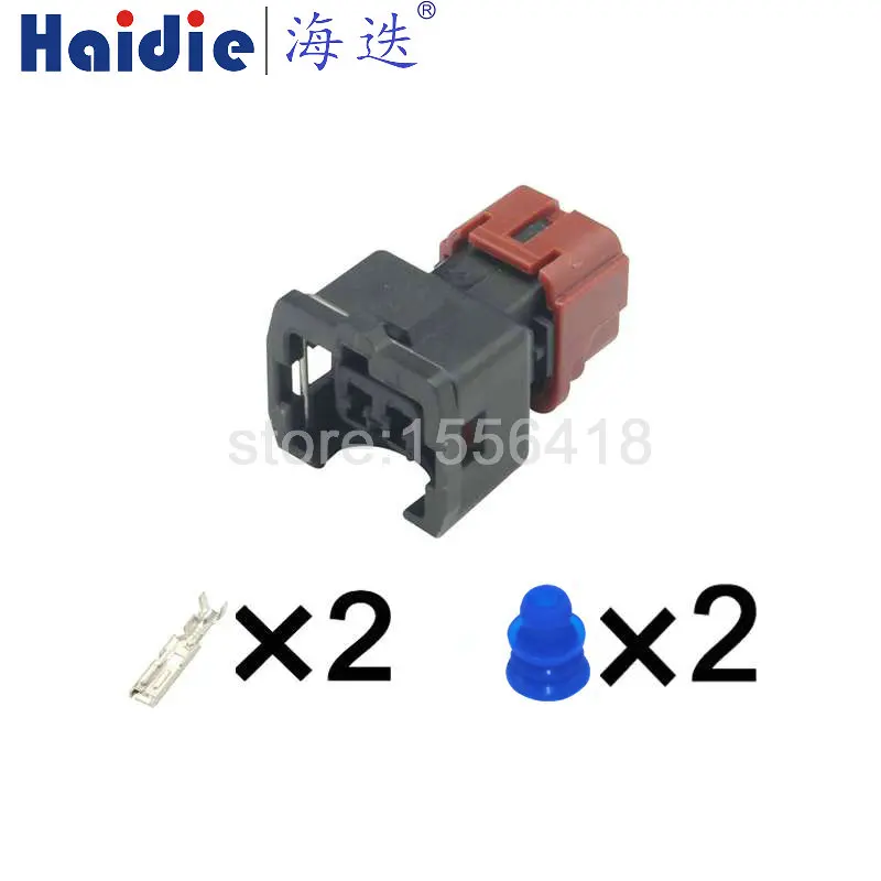 

1-50 sets 2 Pin Waterproof Automotive Wire Connector Knock Sensor Plug Fuel Injector PB185-02326