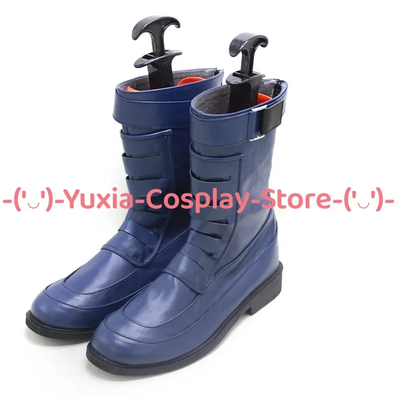 Yuxiacosplay! Scarpe cosplay Peacemaker Gioco anime Personaggio Prop Stivali in pelle PU Costume da festa di carnevale di Halloween
