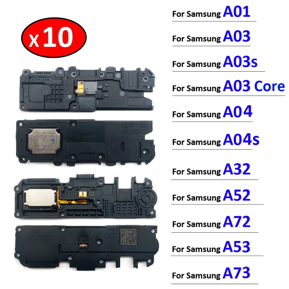 

10Pcs Loudspeaker bottom Speaker Buzzer Ringer Flex Cable For Samsung A02s A03s A22 A32 A52 A72 A01 A53 A73 A04 A04s A03 Core 4G