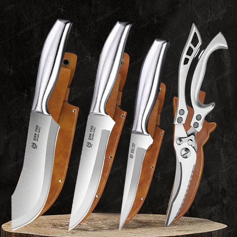 

Boning Knife One Piece All Steel Knives Set Stainless Steel Multi-Purpose Kitchen Knives Multi-Purpose Knife Melon Fruit Knife