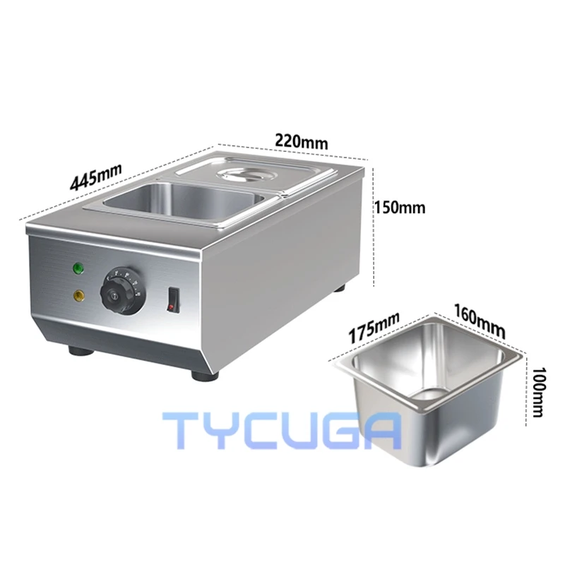 Коммерческая машина для плавления шоколада, домашний точный контроль температуры 30 ℃   до 85° ℃   Водяная баня с подогревом для конфетного сырного соуса