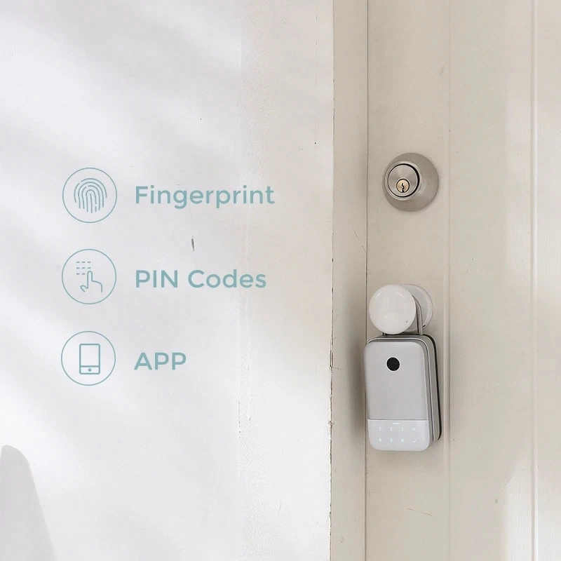 Imagem -06 - Bluetooth Senha de Impressão Digital Caixa de Armazenamento Chave Inteligente Cadeado App Controle Remoto Eletrônico Casa Anti-roubo Fechadura da Porta Digital
