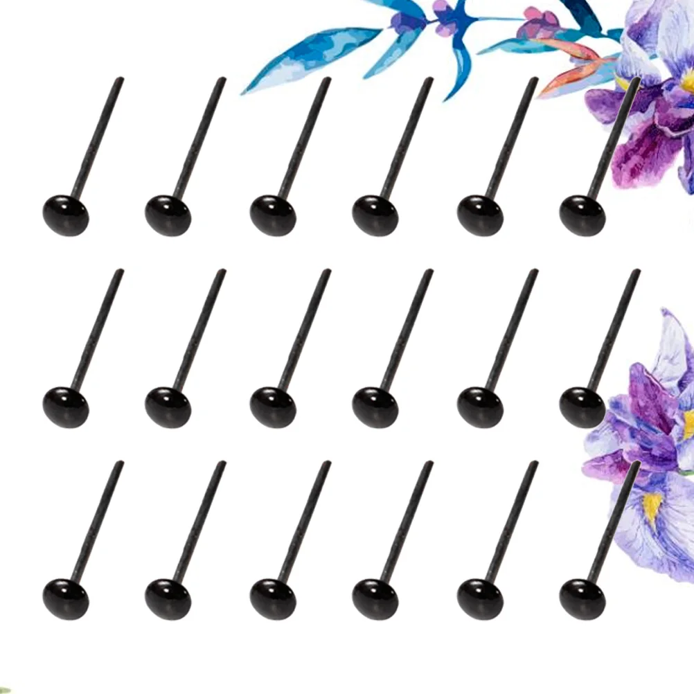 

200 Pairs Animal Eyes Crochet Stuffed Black Button Handmade Fake Eyeballs