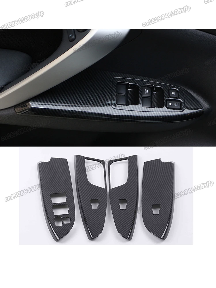 car window switch door armrest panel trims for mitsubishi eclipse cross 2018 2019 2020 2021 2022 2023 interior accessories