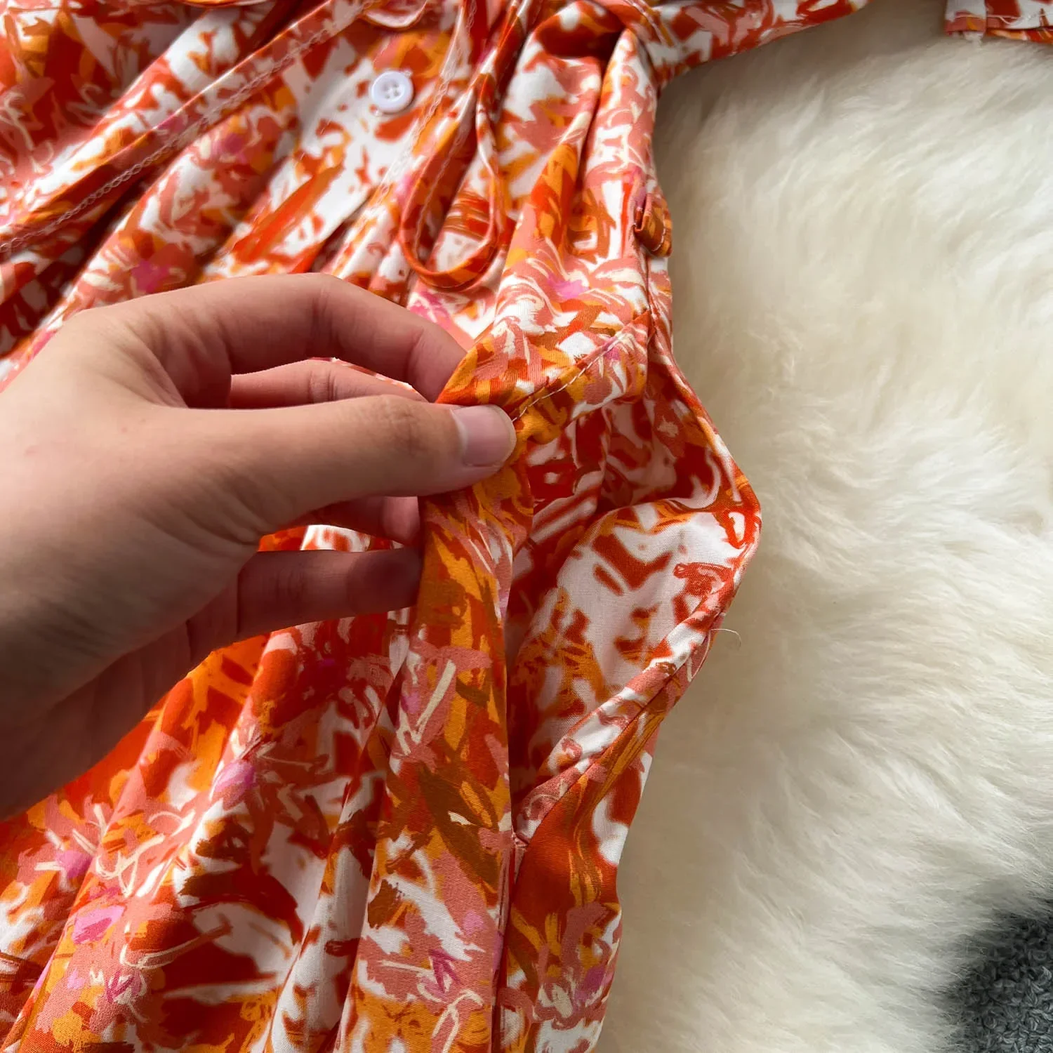 Camicie lunghe stampate Boho da donna abito estivo con colletto rovesciato abito da festa a maniche lunghe abiti da sera Casual femminili abiti