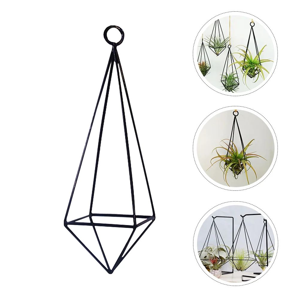 Flower Stand Home Hanging Planter Holder Household Decor Air Rack Decoration Straight Hair