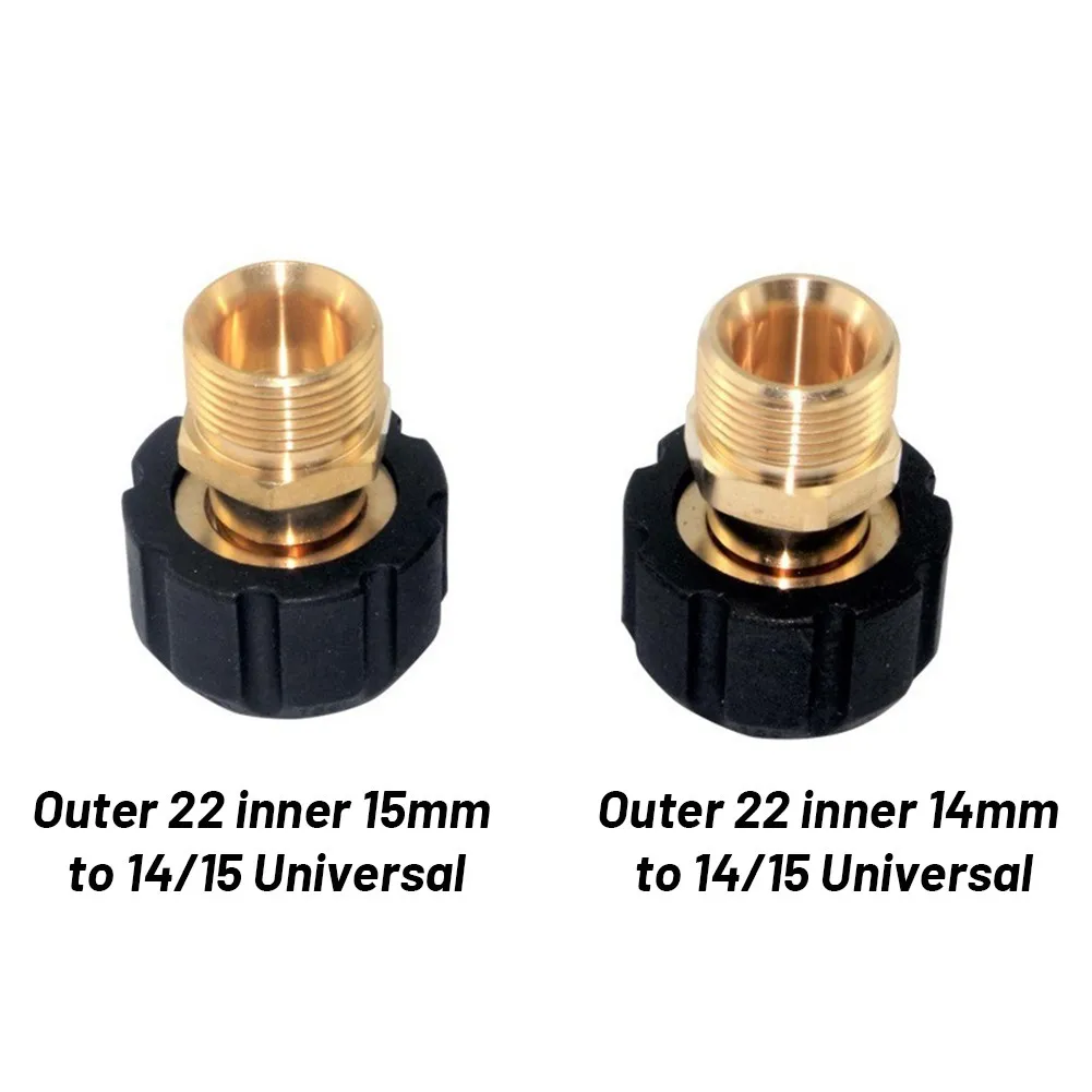 Adapter Outer 22 Inner 14/15mm To M22 Inner 14/15 High Pressure Cleaner Outer 22 Inner 14mm Transfer Rod 14/15