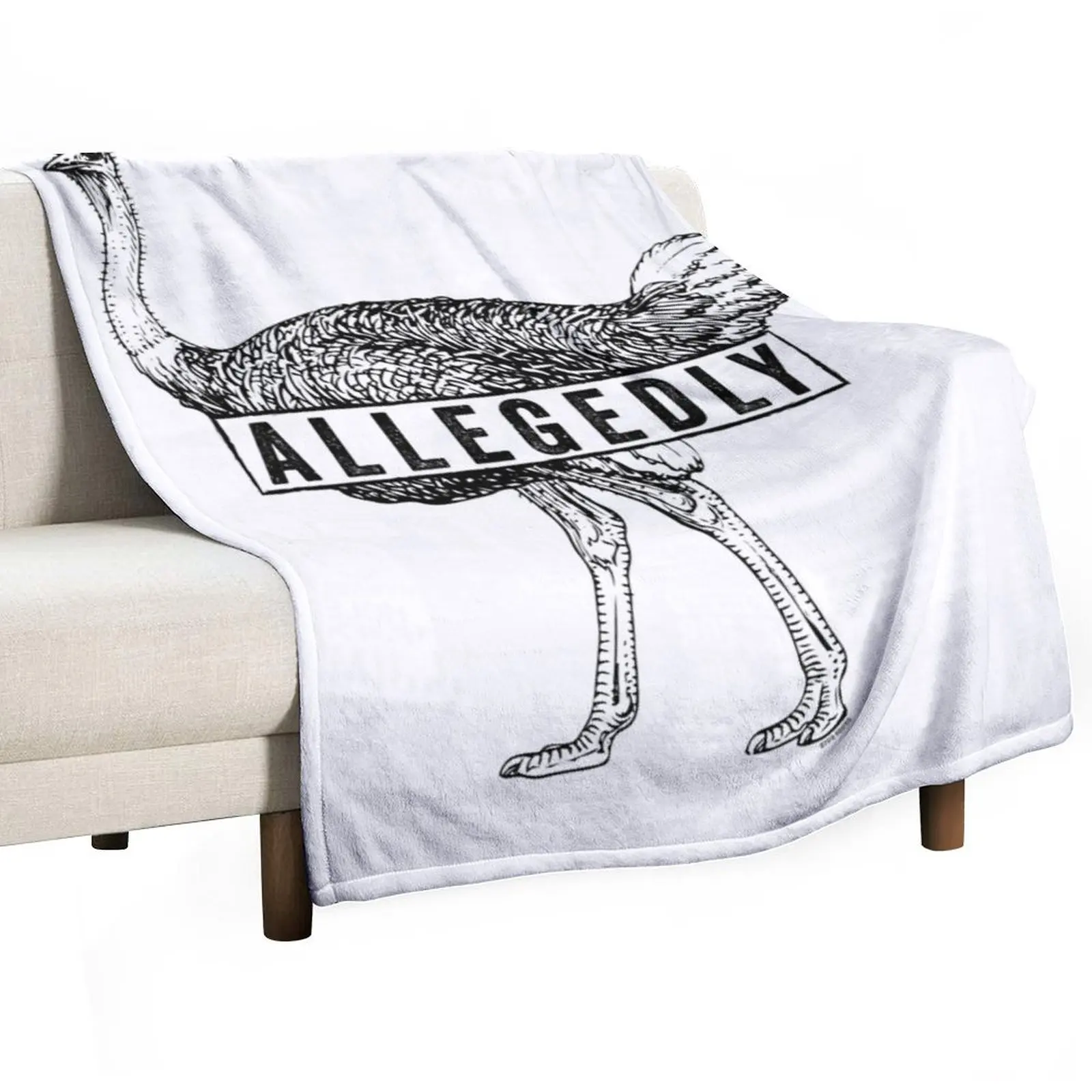 

Allegedly Ostrich (black) [Roufxis -RB] Throw Blanket Beautifuls Summer Blankets