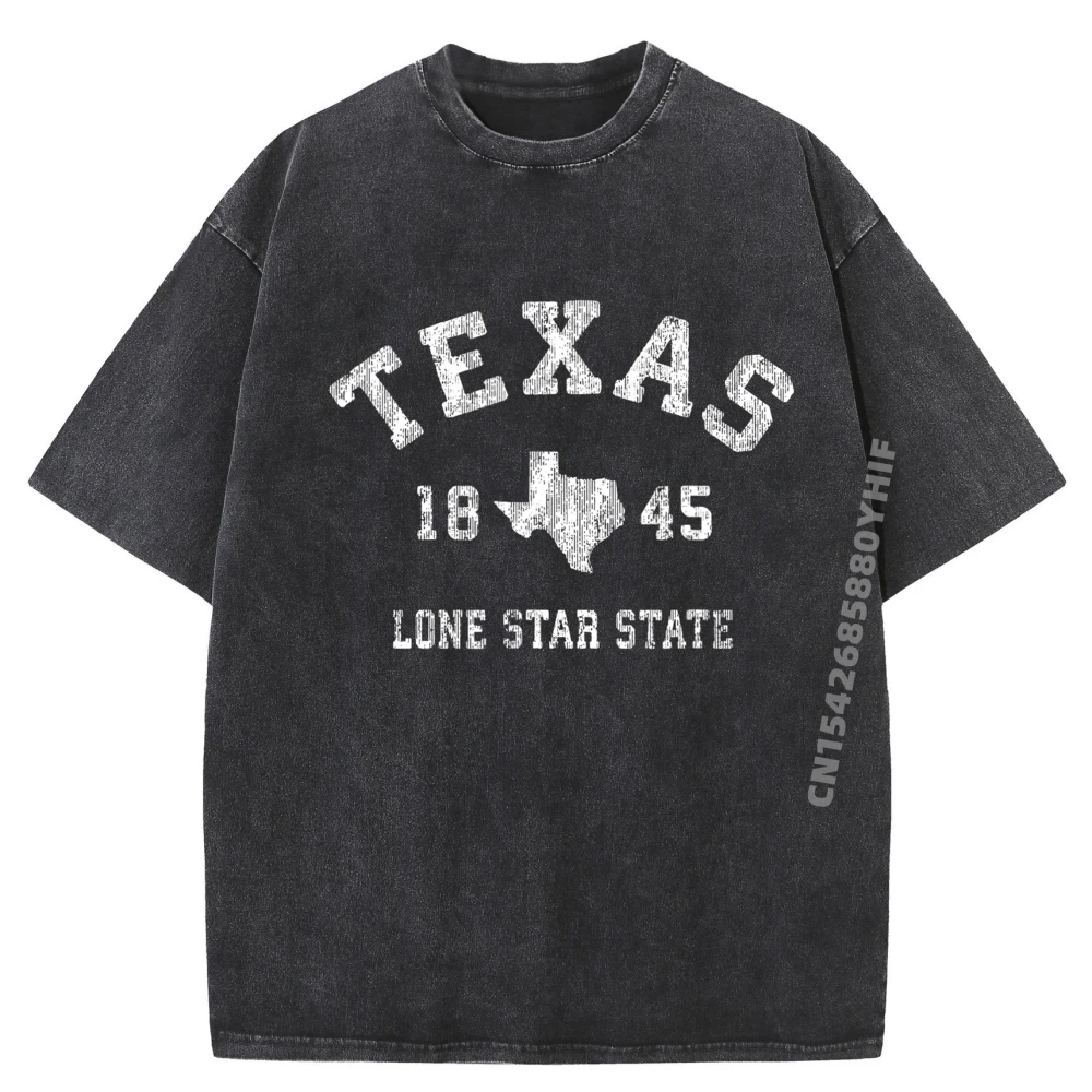 

Texas TX Vintage Sports Design Texan Luxury Clothing Men Oversized Washed T Shirt Big And Tall Printed Tshirt