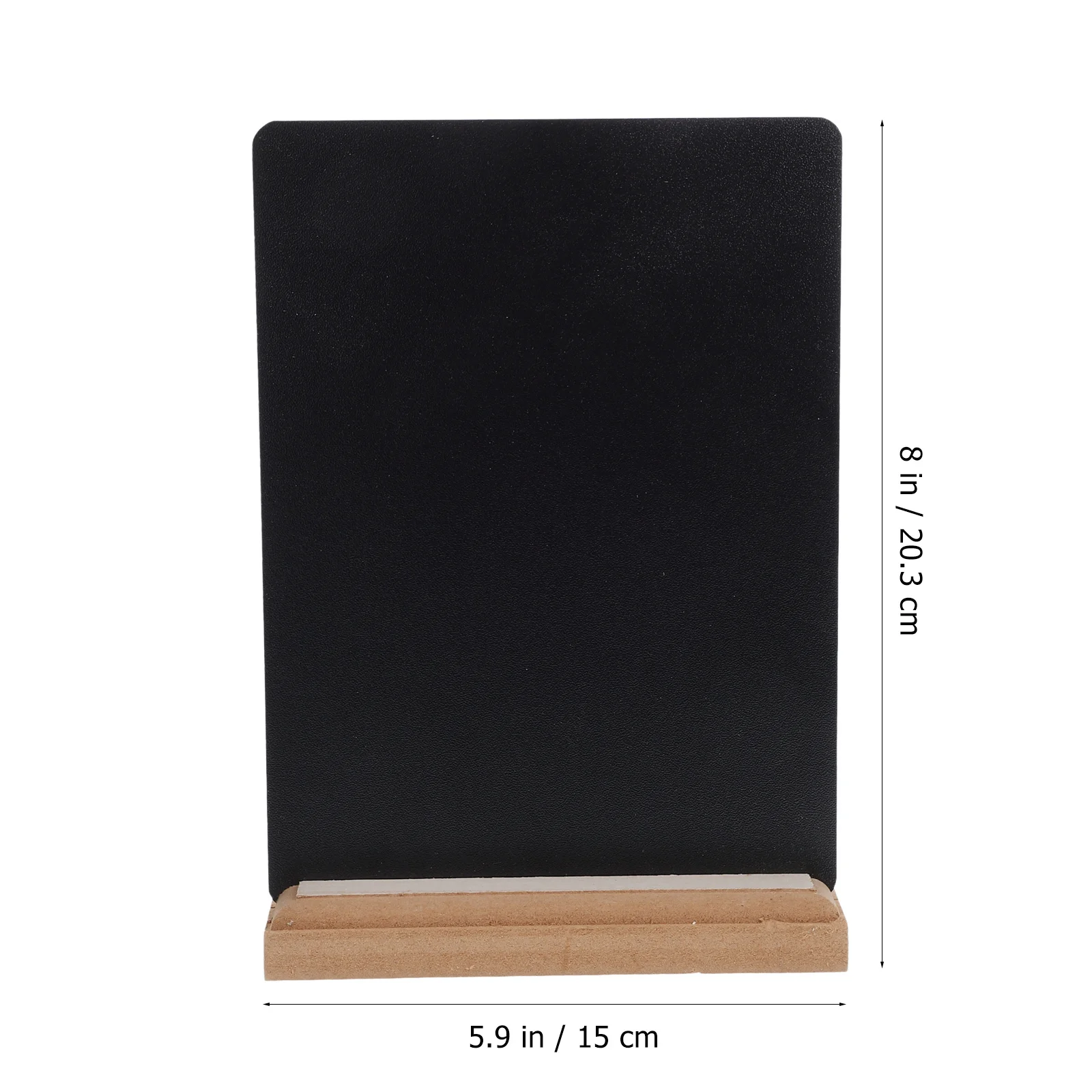 2Pcs Mini Chalkboard Signs Double Sided Compact Size Wooden Base Restaurant Menu Display Home Decor Tabletop Chalkboard
