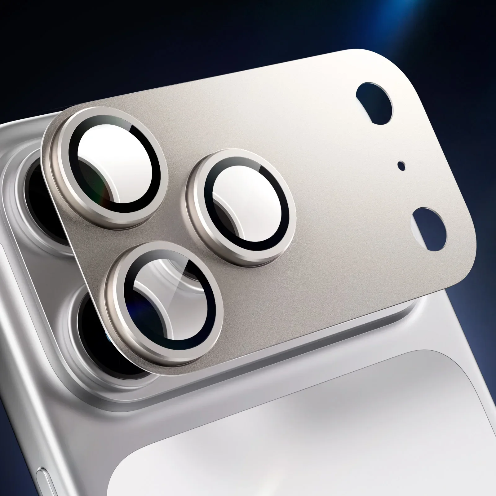 1 Set Metallschutz-Kameraobjektivschutz für iPhone Duo 18 Pro Max 17 Pro Max Plus 17 Air, mattes Kameraobjektivfolien-Glasabdeckung – Detail 7