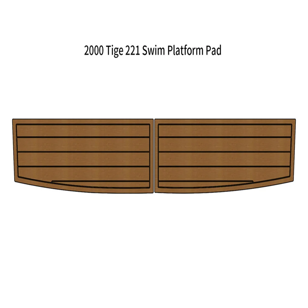 

2000 Tige 221 Swim Platform Step Mat Boat EVA Faux Foam Teak Deck Flooring Pad