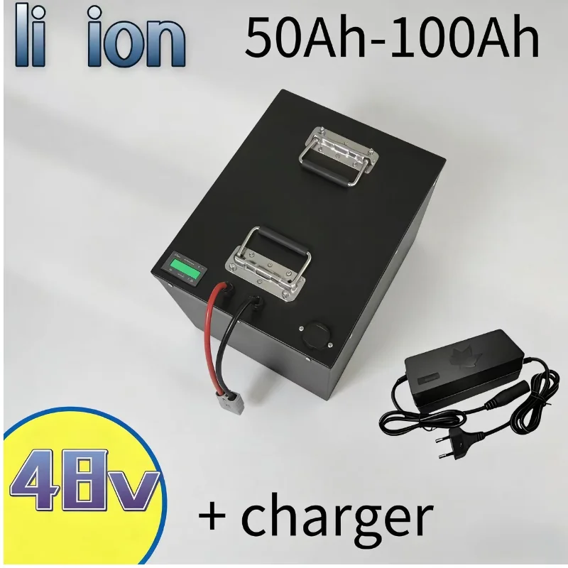 

48V 50Ah 80Ah 100Ah LiFePO4 Battery Pack for Ryobi RM480e RM300e ZT480ex 300MV Zero Turn Electric Riding Mower, Lithium Battery