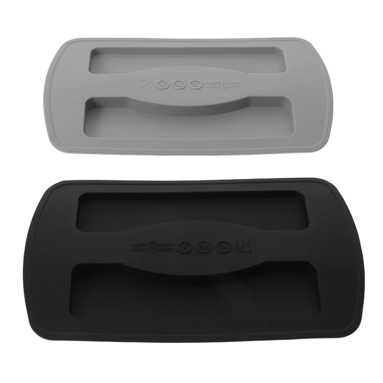 

Black Silicone Toaster Dust Cap 2pcs Fit Most 2 Slice Bread Machines Top Cover Protector Kitchen Appliance Anti Dust Shield