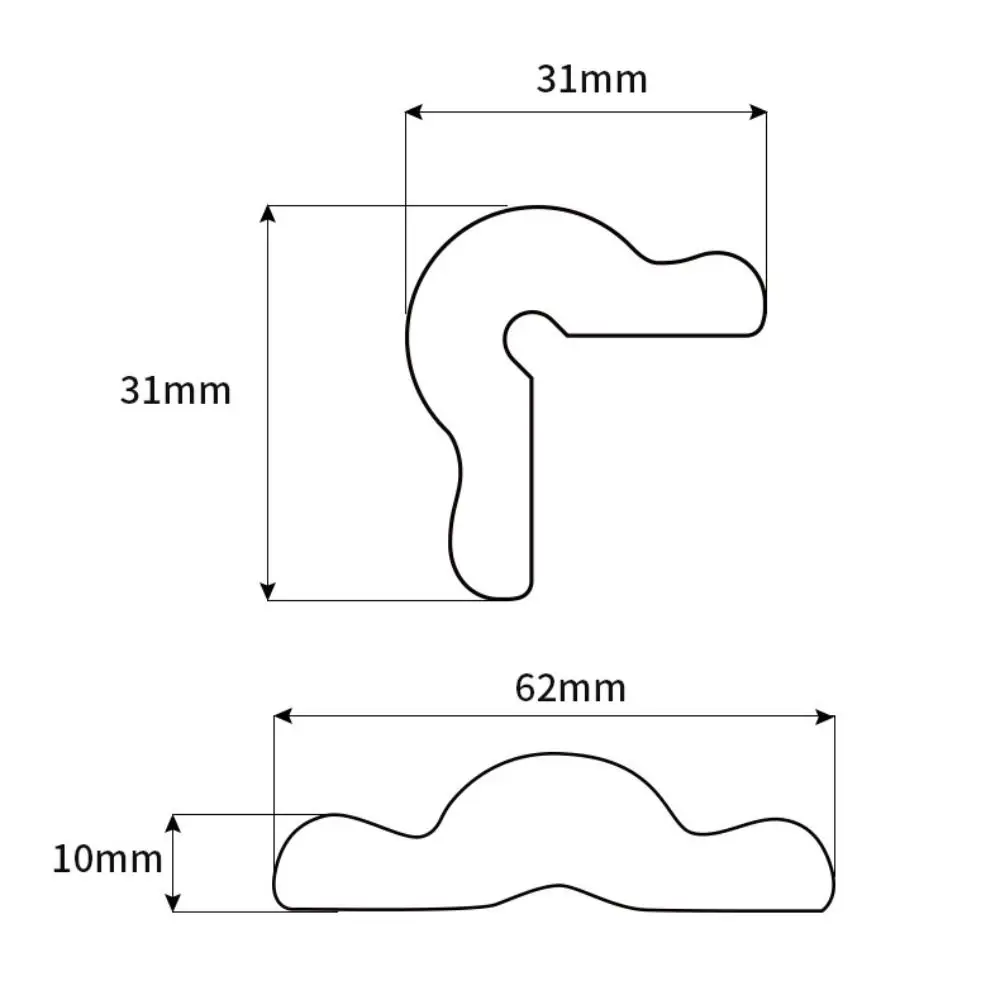ปฏิบัติ 2 M ขอบโต๊ะ GUARD Strip Baby SAFETY Soft Wall Corner Protector Thickend การ์ตูนรูปแบบดิจิตอลโฟมกันชนข้างเตียง